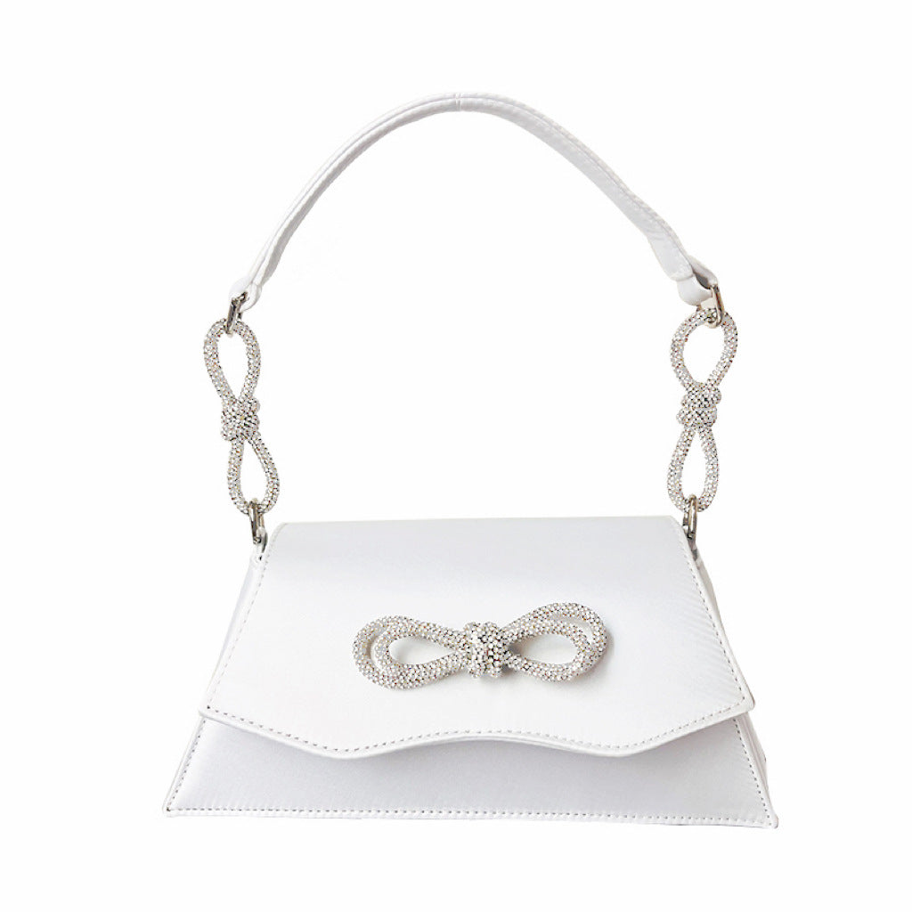 Diamond Bow Carrying Women's Underarm Shoulder Bag
