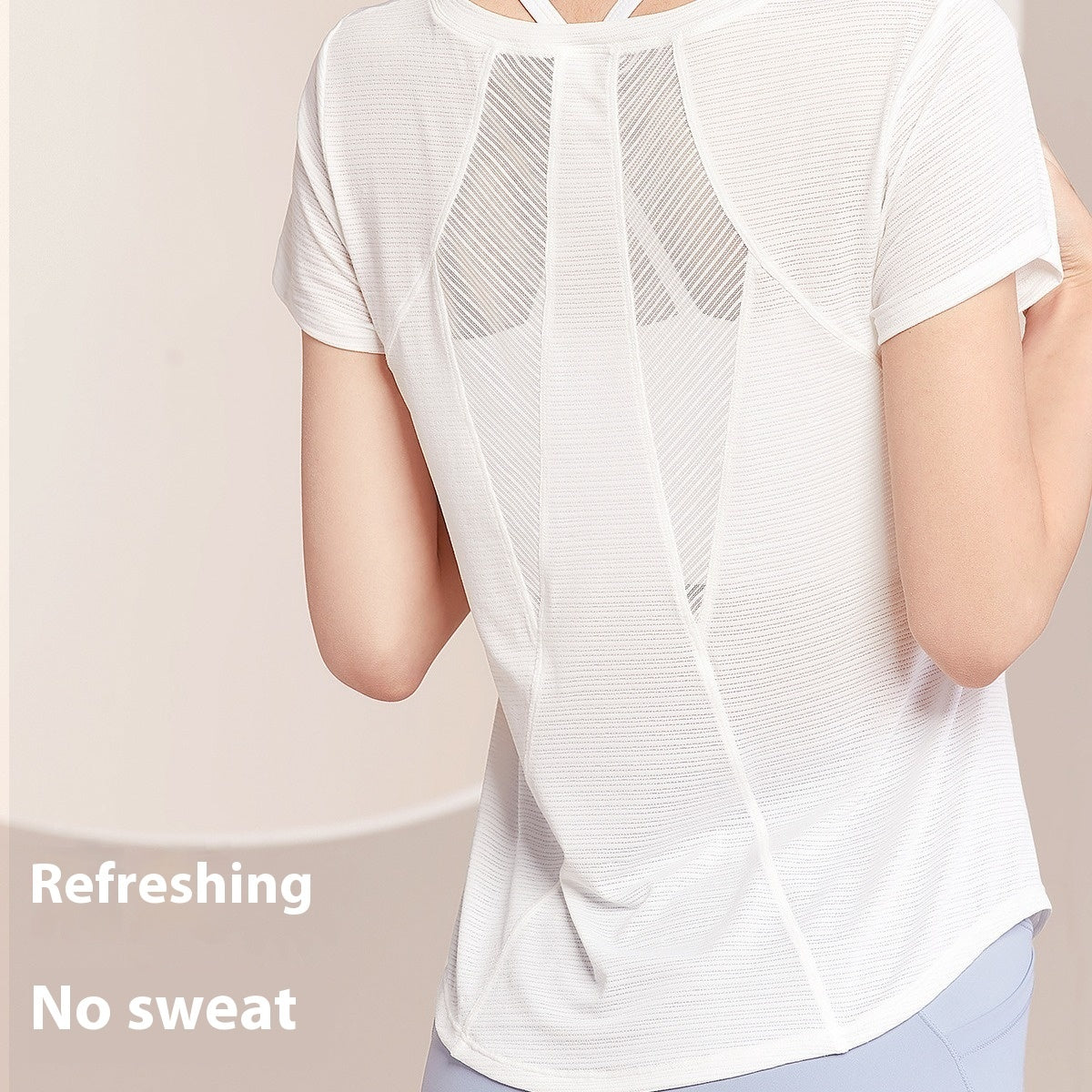 Yoga Blouse Thin Quick Drying Clothes Short Sleeve Fitness Sports Top