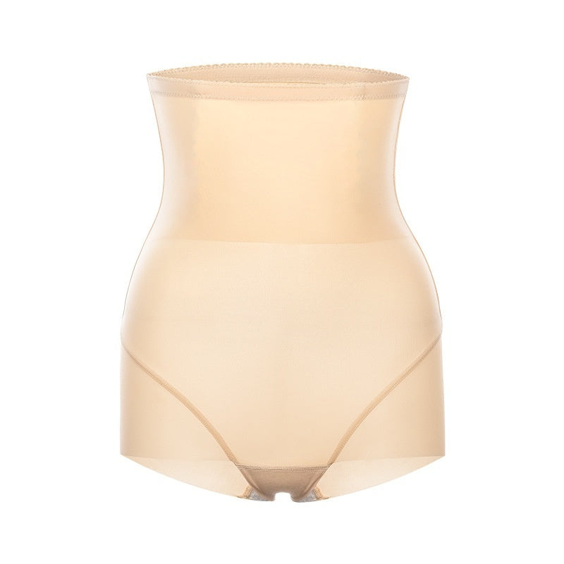Ice Silk Plus-size High-waist Seamless Tummy-Control Panties Womens Underwear