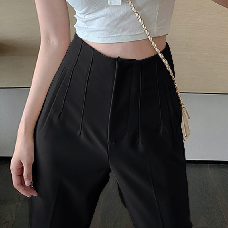 Casual Women's Loose And Slim Fashion High Waist Suit Pants