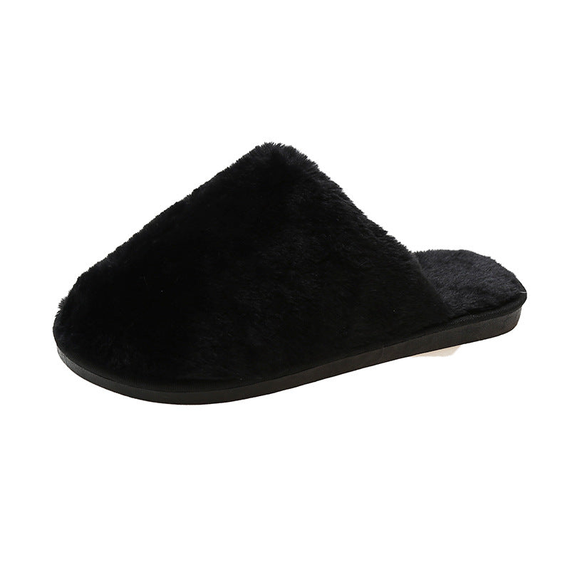 Home Cotton Slippers Thick Bottom Plush Home Indoor Warm Slippers