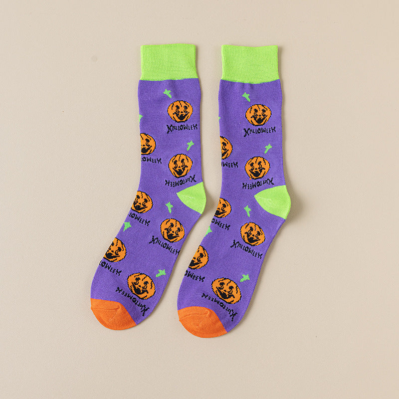 Cartoon Creative Halloween Mid-calf Socks