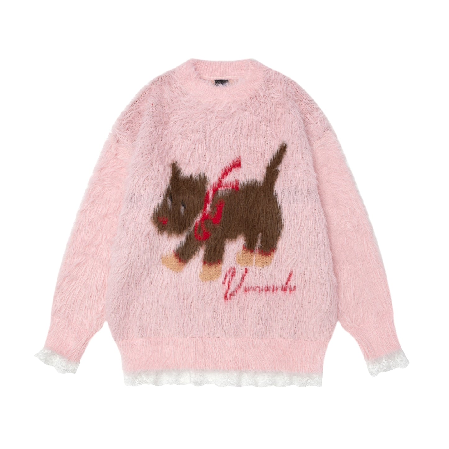 Idle Style Dog American Retro Easy Matching Pullover Sweater