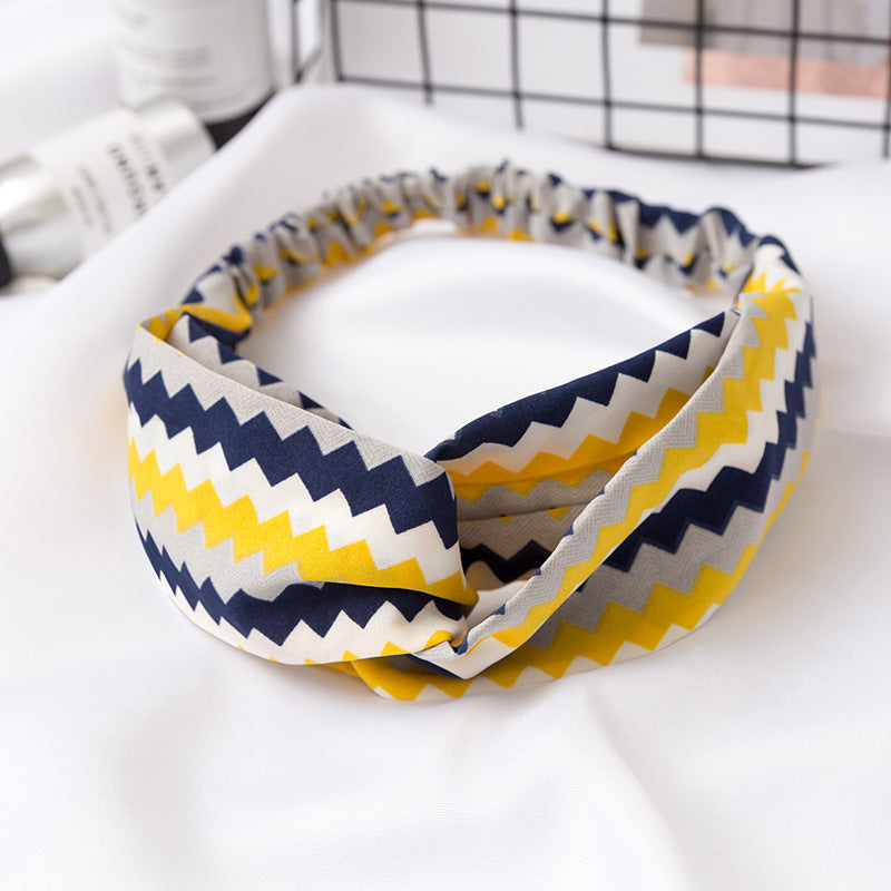 Elastic Cross Hairband Ladies Headband Hair Band Yoga Sports Headband