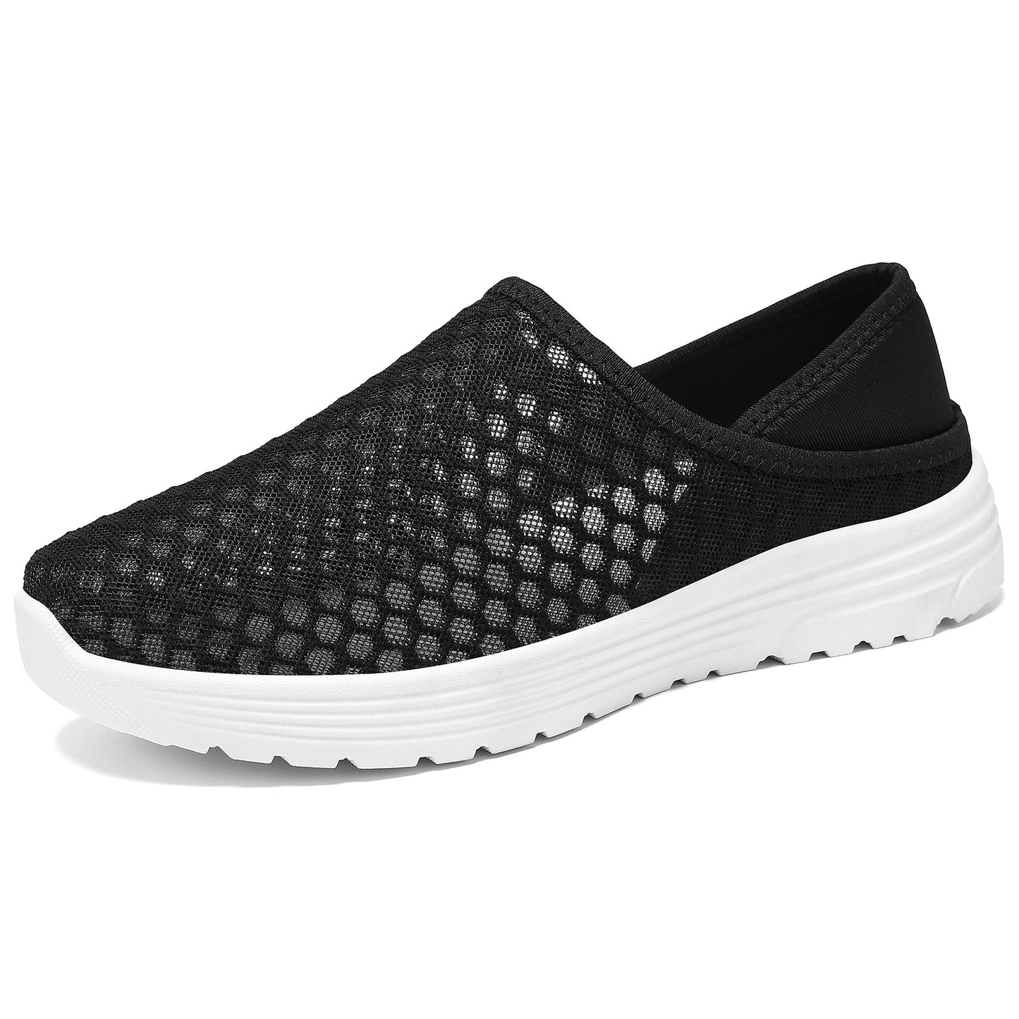 Large Size Lightweight Breathable Mesh Hole Half Slippers