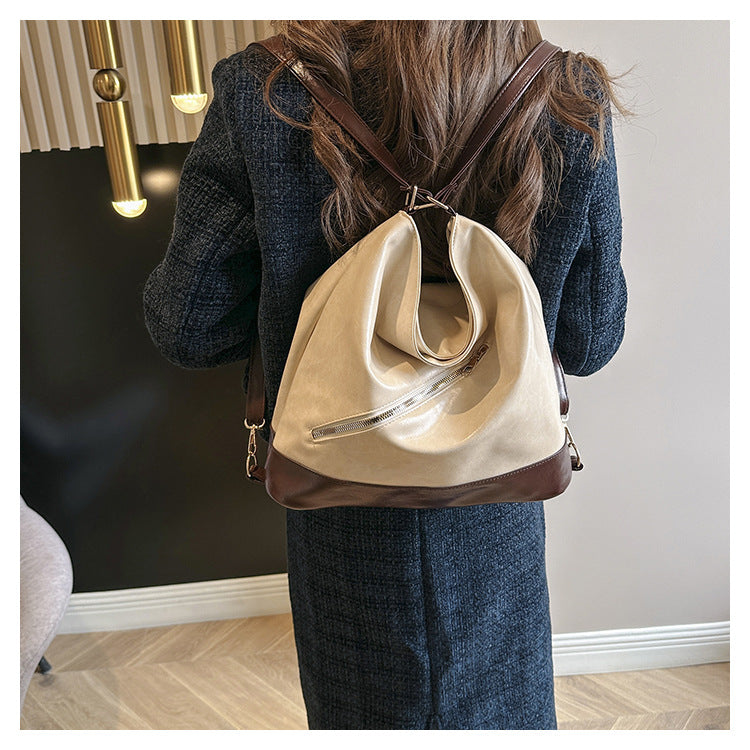 Retro Commuter Texture Large Capacity Korean Style Messenger Bag