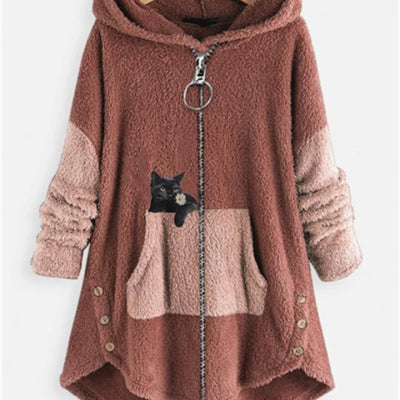 Harajuku Style Autumn Street Female Hooded Loose Sweater