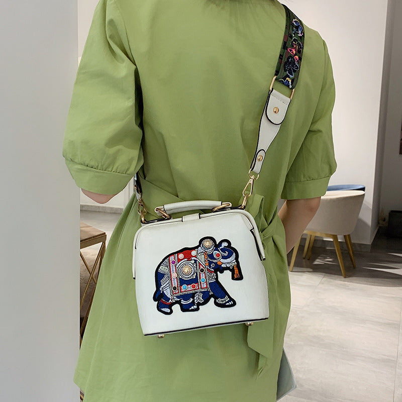 Korean Style Versatile Wide-strap Crossbody Bag