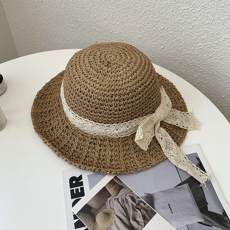 Women's Casual Lace Sun Protection Straw Hat