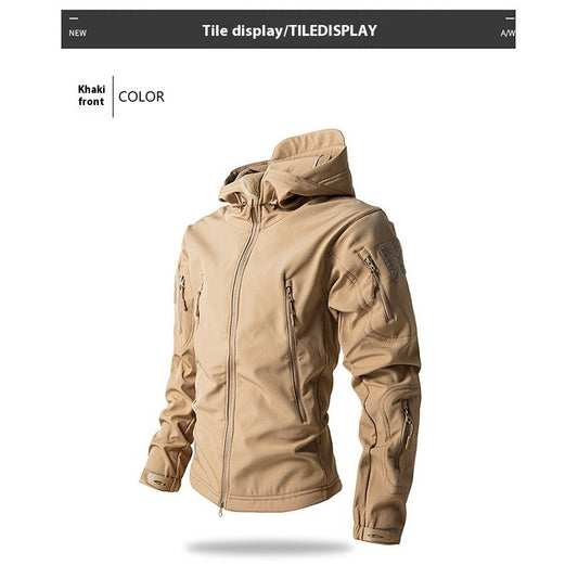Outdoor Soft Shell Fleece Autumn And Winter Windproof, Waterproof And Breathable Warm Three-in-one Coat