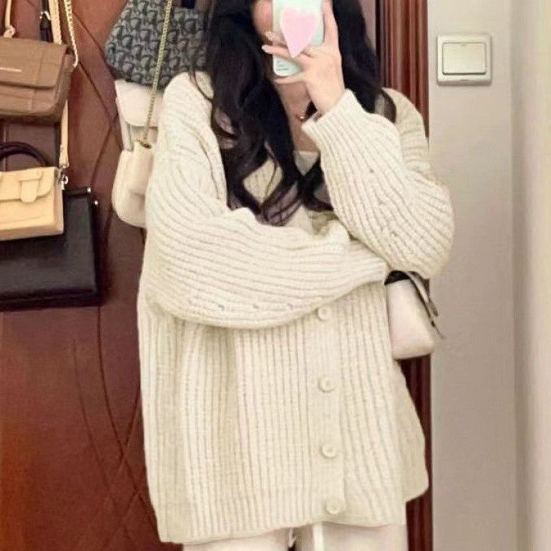Sweater Cardigan Autumn Coat Idle Style Sweet
