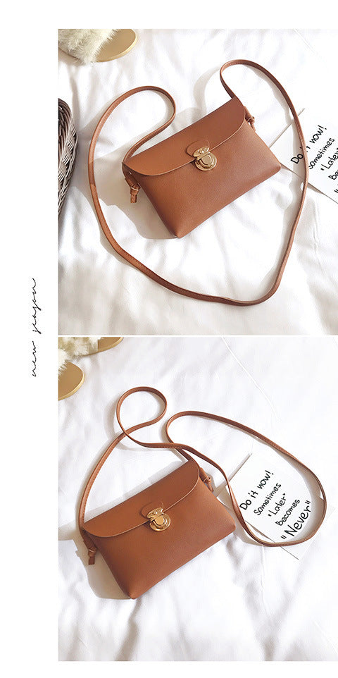Women's Bag New Pouch Korean Mini Mortise Lock Small Square Bag Women's Shoulder Crossbody Bag Trendy Women's Bags