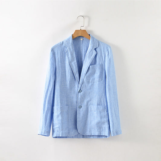 Linen Suit Thin Coat For Men