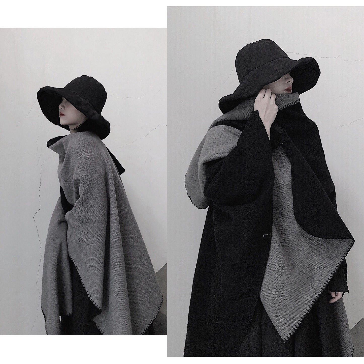Autumn And Winter Cashmere-like Ethnic Shawl Yunnan Tourism Cape Cloak