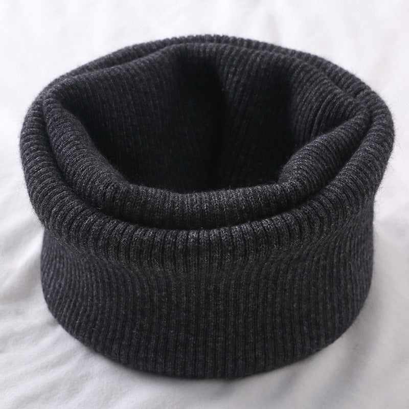 Wool Neck Warmer Knitted Scarf
