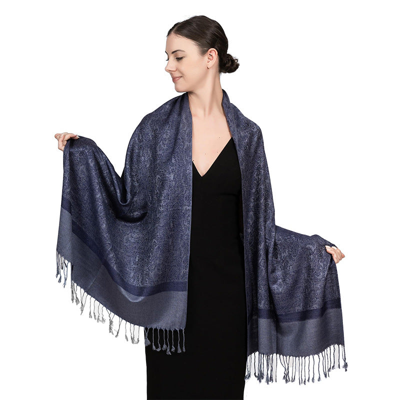 New Lightweight Luxury Shawl For Women A Faux Cashmere Wrap Style Scarf
