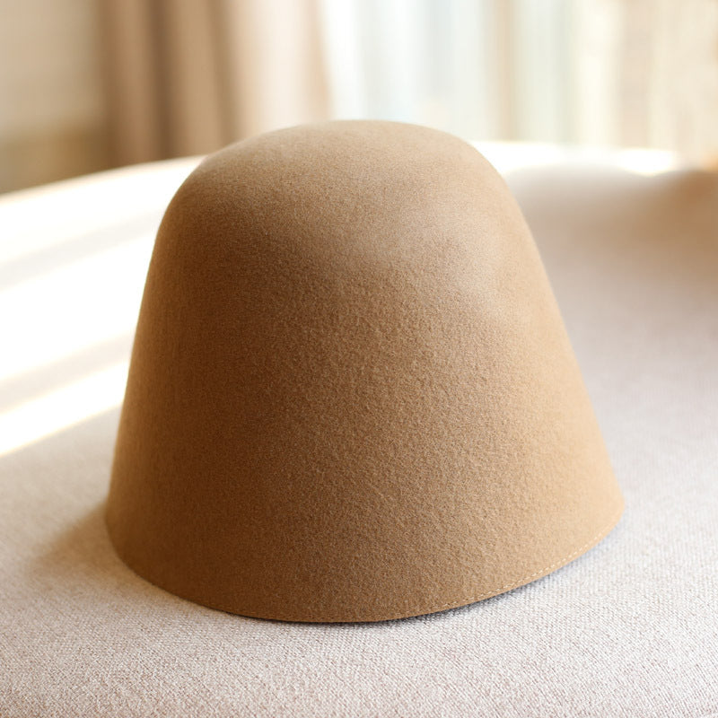 Women Retro Small Brim Face Covering Hat