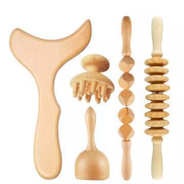 Solid Wood Dice Type Sinew Stick Household Meridian Dredging