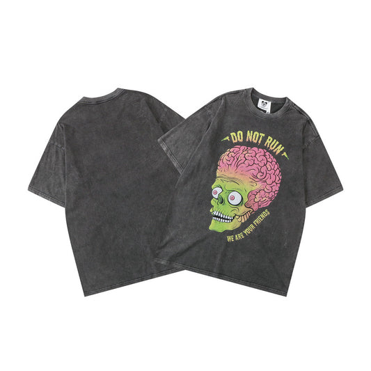 American High Street Retro T-Shirt Half Sleeve Men