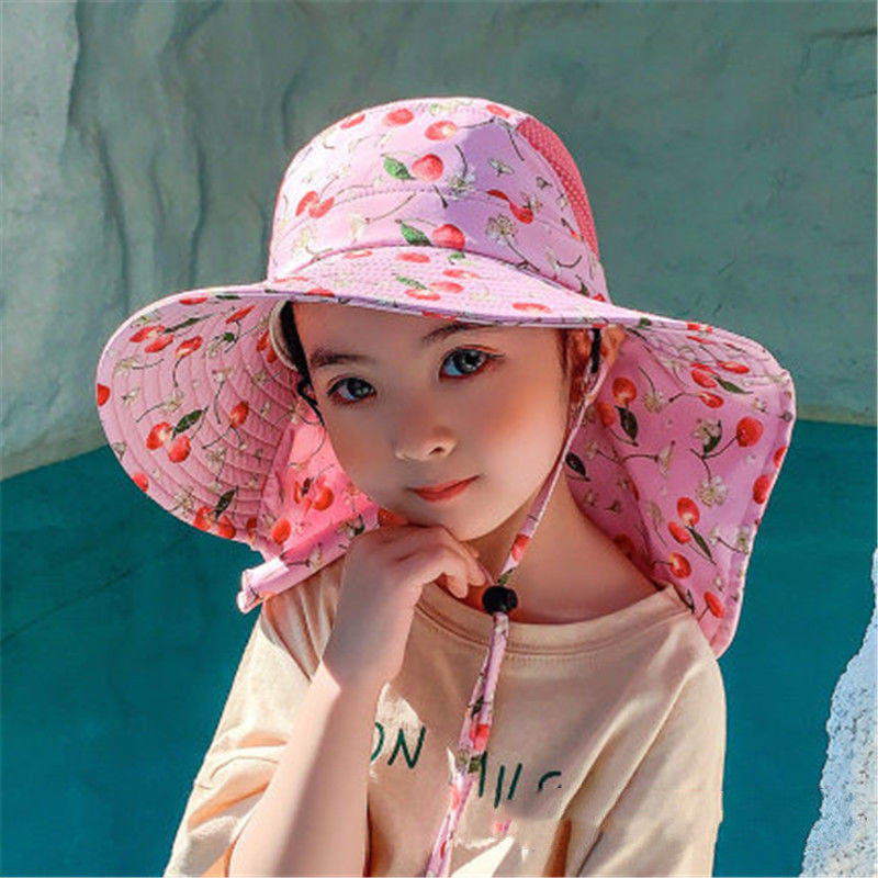 Children's Summer Big Brim Sunshade Thin Sun Hat