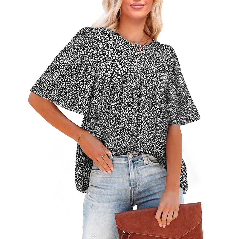 Women's Fashion Casual Floral Bohemian Little-girl Style Clothes