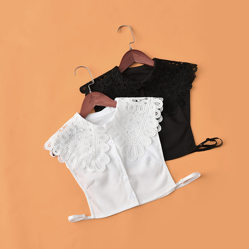New Product Bust Collar Chiffon Inner Base Sweater