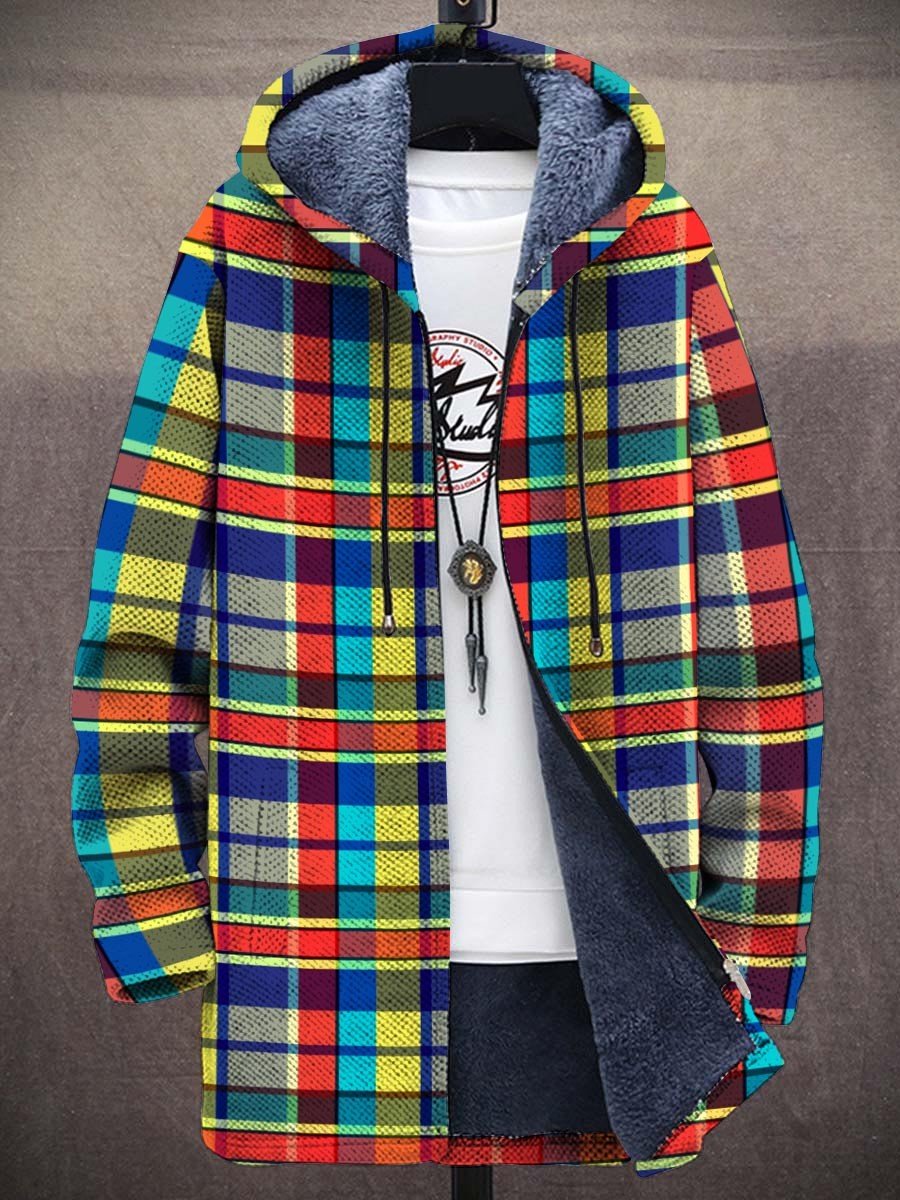 Men's Plush Thick Loose Long Sleeve Coat Cardigan