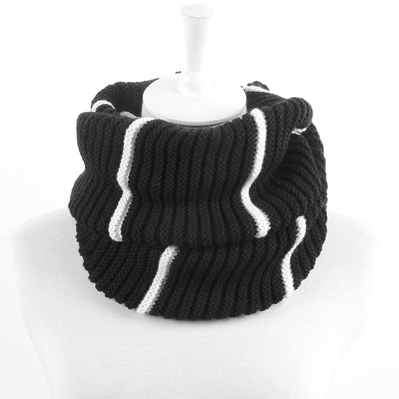 Men's and Women's WarmStripe Woolen Collar