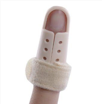 Hard plastic splint fracture corrector hammer-shaped rehabilitation smoked finger fixed sleeve