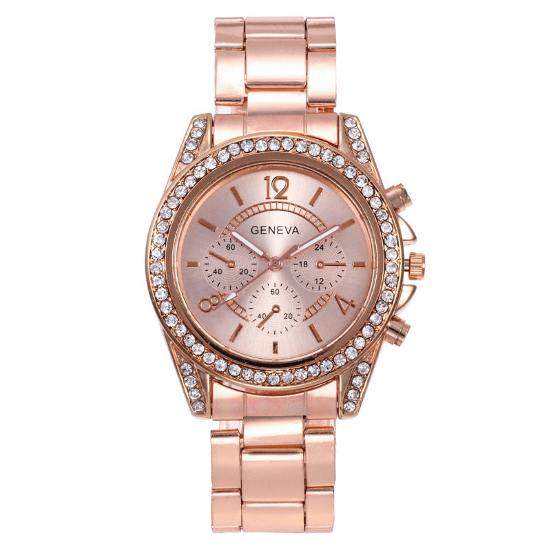Fashion diamond dial ladies alloy watch Quartz watch