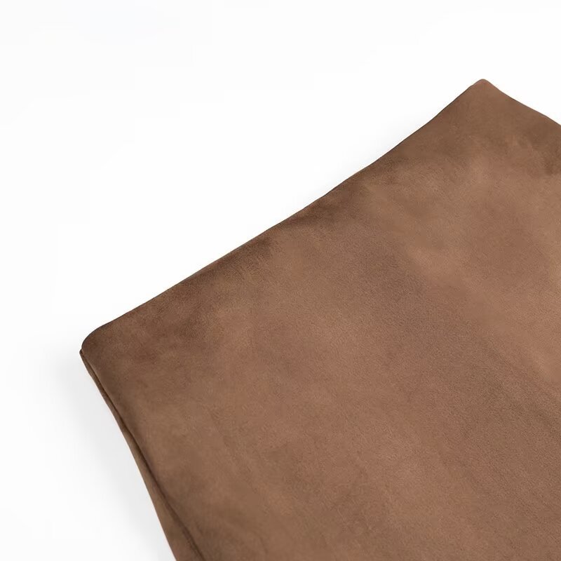 Casual Short Slimming Suede Skirt For Women