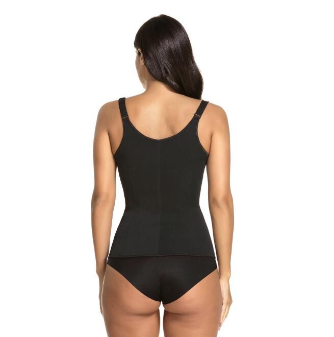 Rubber sports fitness zipper vest quick sweating lady's body jacket