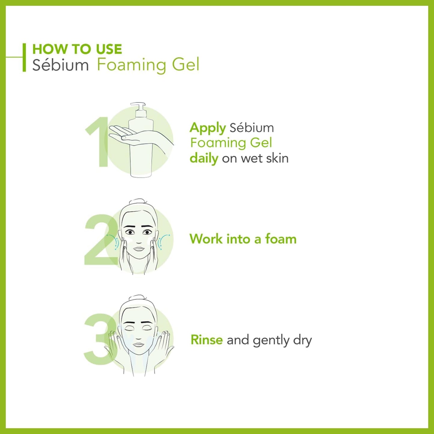 Sébium Gel Moussant - Limpiador Purificante Suave - Elimina El Exceso De Sebo Y Las Impurezas - Pieles Mixtas a Grasas - Prescrito Por Dermatólogos - Envase Con Dosificador De 500 Ml