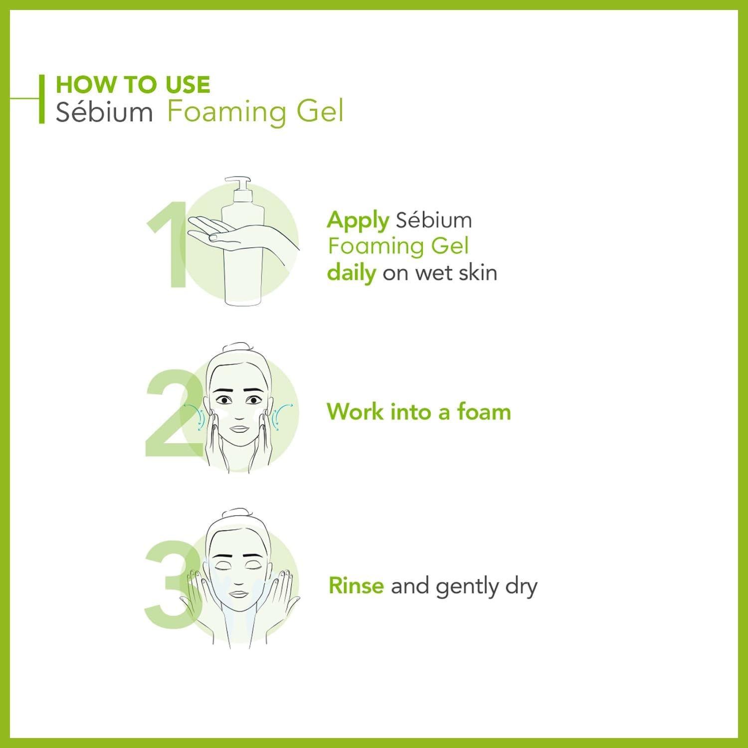 Sébium Gel Moussant - Limpiador Purificante Suave - Elimina El Exceso De Sebo Y Las Impurezas - Pieles Mixtas a Grasas - Prescrito Por Dermatólogos - Envase Con Dosificador De 500 Ml