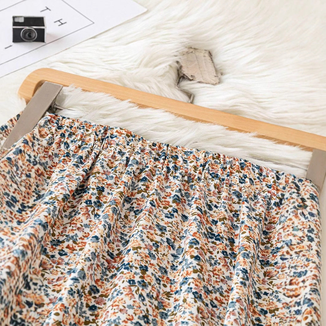 New Womens Floral Print Mini Skirt