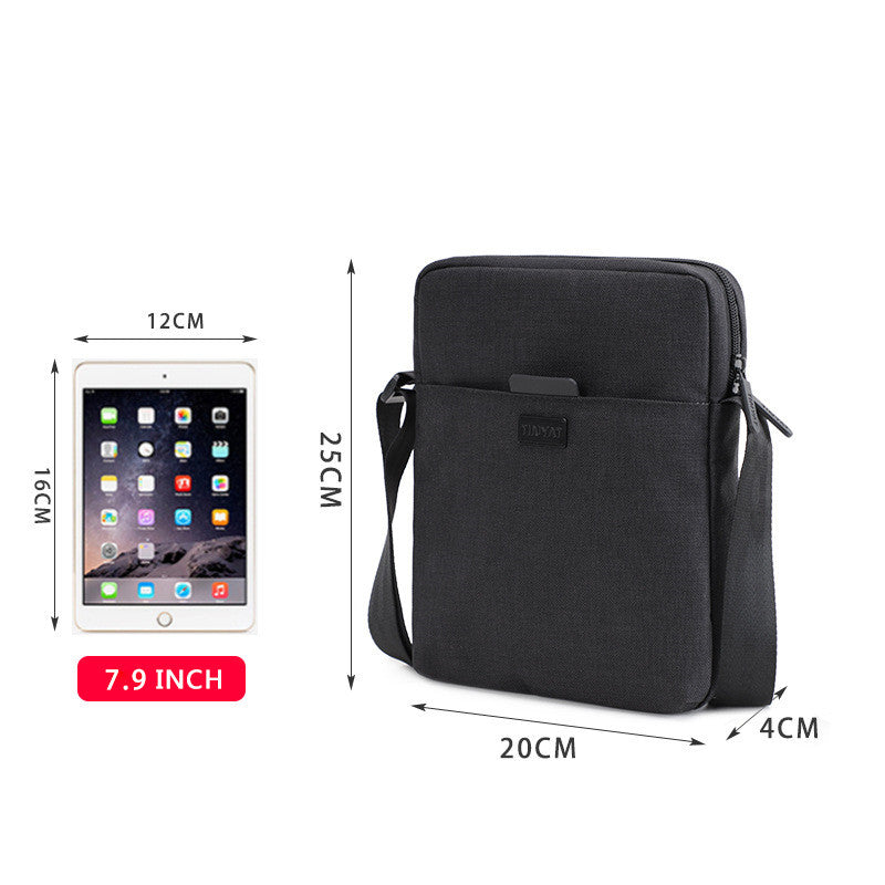 Men's casual cross bag retro canvas shoulder bag