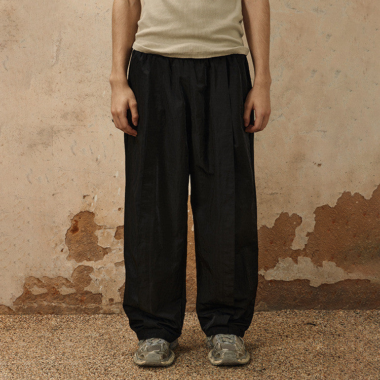 Stitching Embroidery Craft Retro Casual Sports Pants