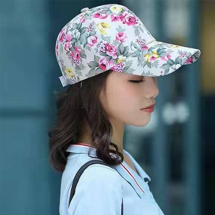 Women's Fashion Casual Floral Baseball Hat
