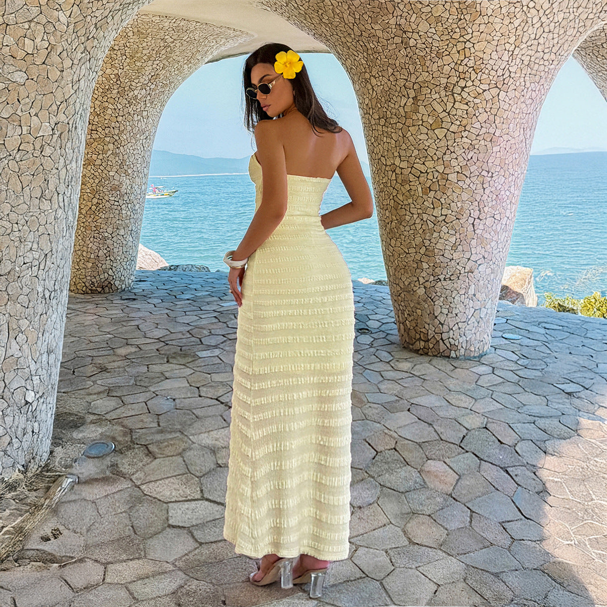 Evening Gown Strapless Dress For Women