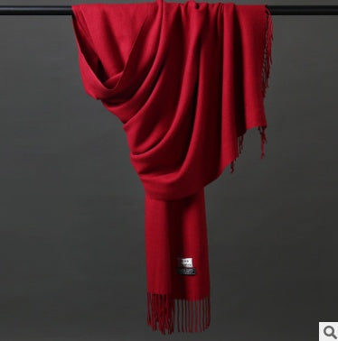Cashmere Scarf Long Section Ladies Warm Thick Solid Color Variegated Shawl Wholesale