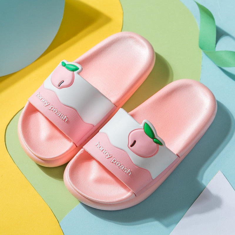 Cute cartoon fruit children slippers