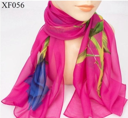 Spring And Autumn Print Chiffon Scarf Shawl