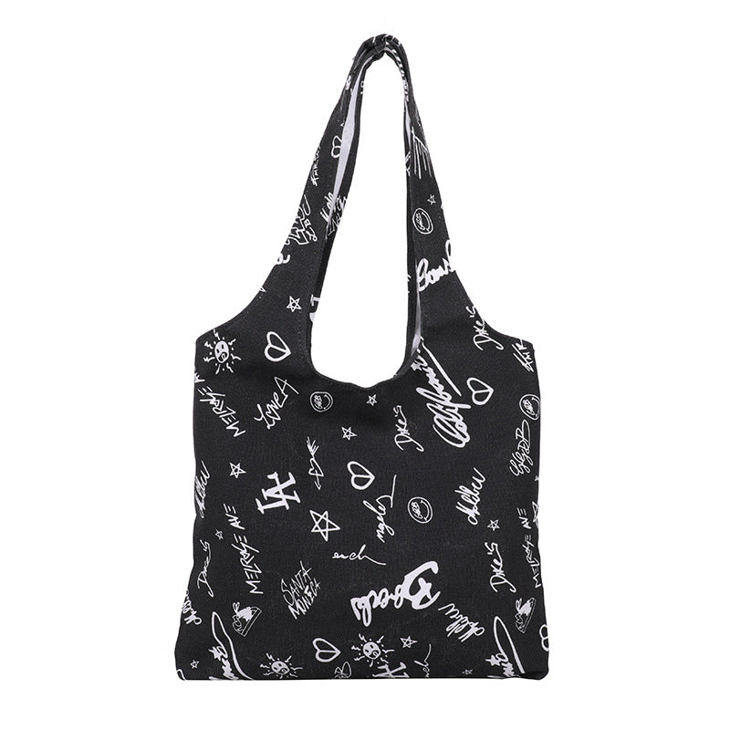 Cow Pattern Canvas Bag For Women's Spring New Crossbody