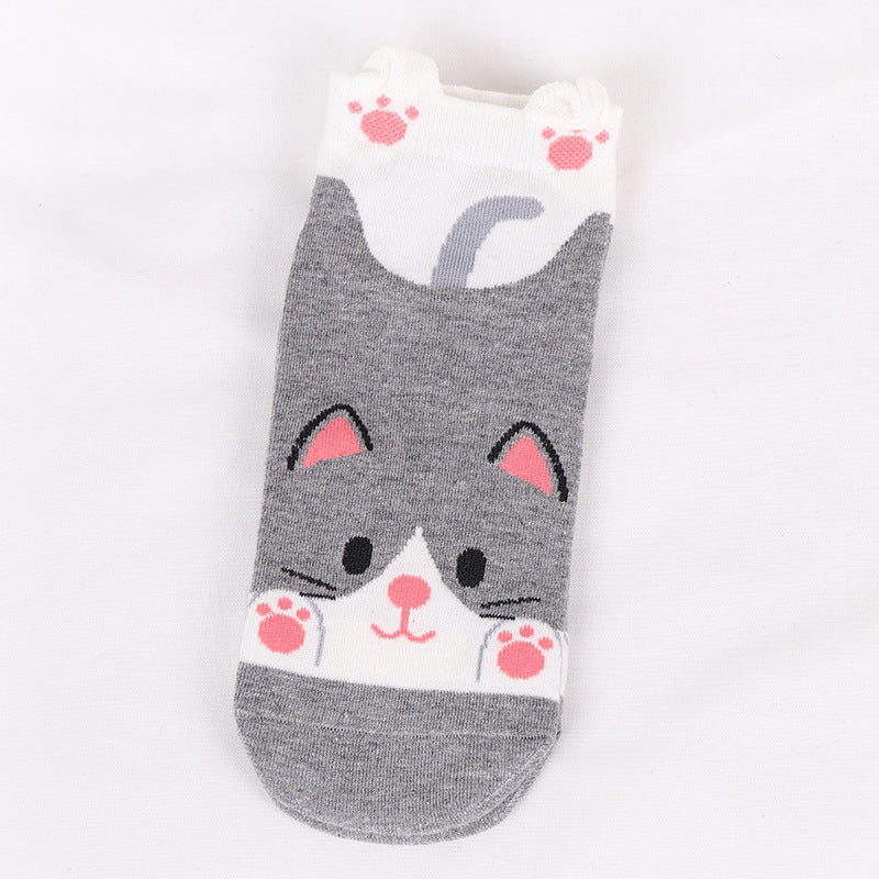 10pcs Cartoon three-dimensional socks