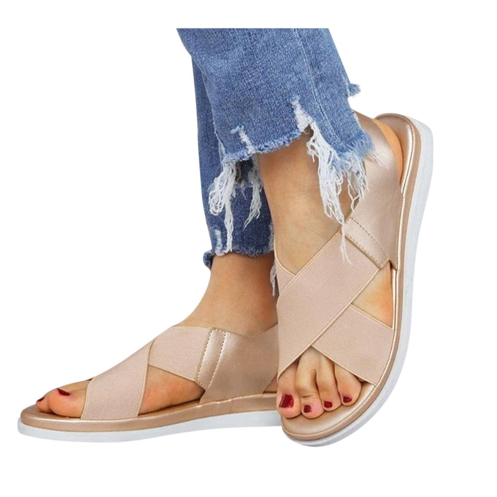 British wind flat sandals