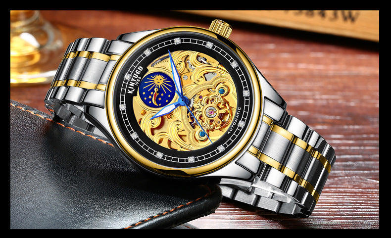 KINYUED Hollow Automatic Mechanical Watch