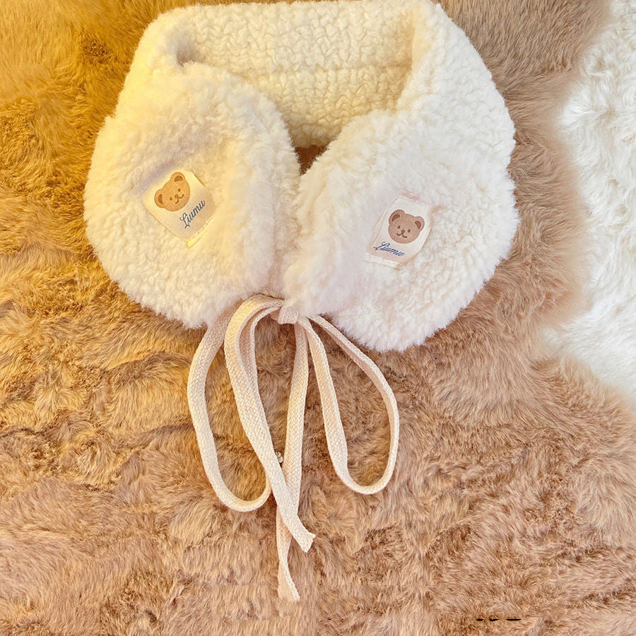 Warm Cute Bear Earmuffs New Antifreeze Protection Plush