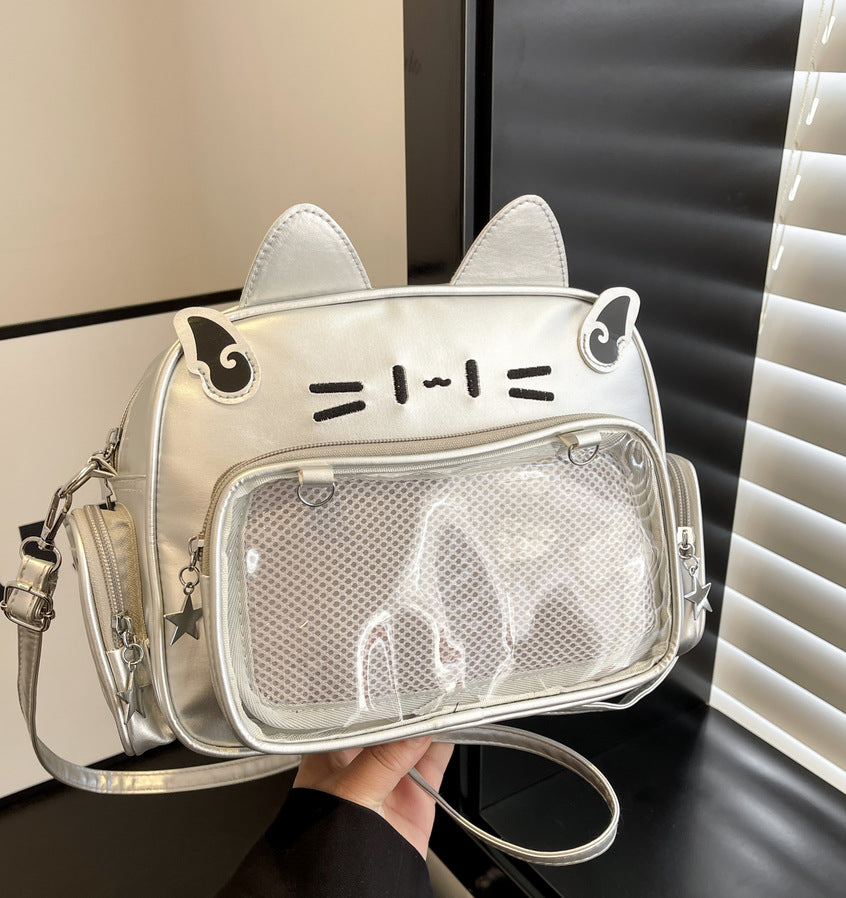 Fashionable All-match Mechanical Cat Backpack For Women