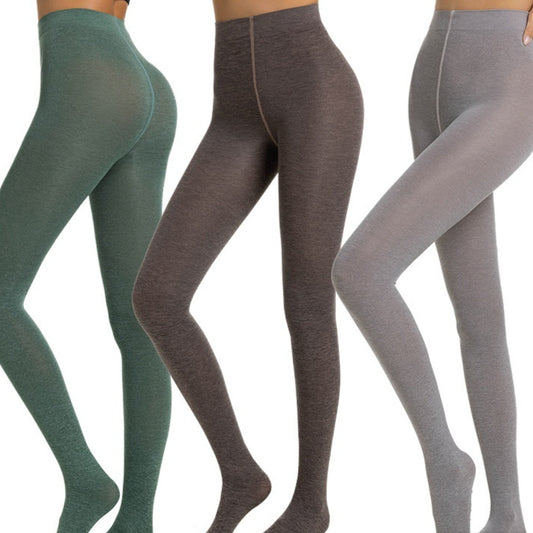 Ammonia-knitted AB Two-tone Cotton-like 80D Heather Gray Tights