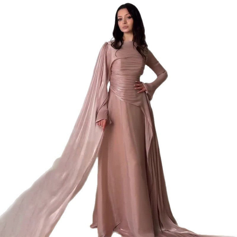 Womens Stylish Asymmetrical Elegant And Figure-flattering Dress